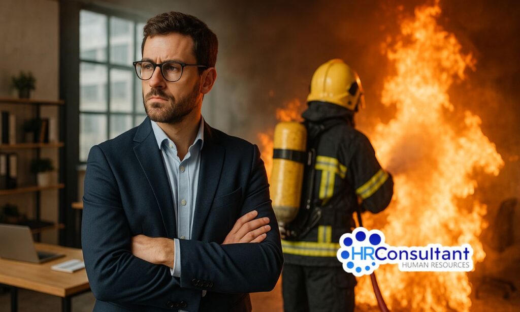 HR consultant: bombero de incendios que empezaron desde dirección