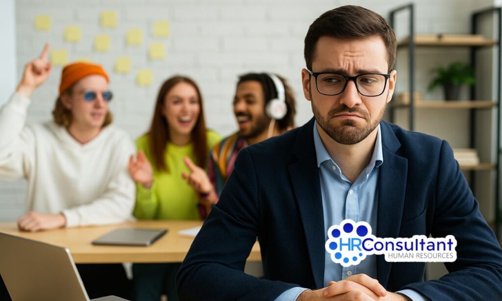 HR consultant con ojos sobre la empresa que quiere parecer cool… pero no lo es